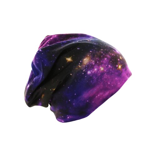 MSTRDS Printed Jersey Beanie galaxy/black one size