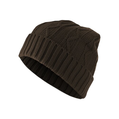 MSTRDS Beanie Cable Flap chocolate one size