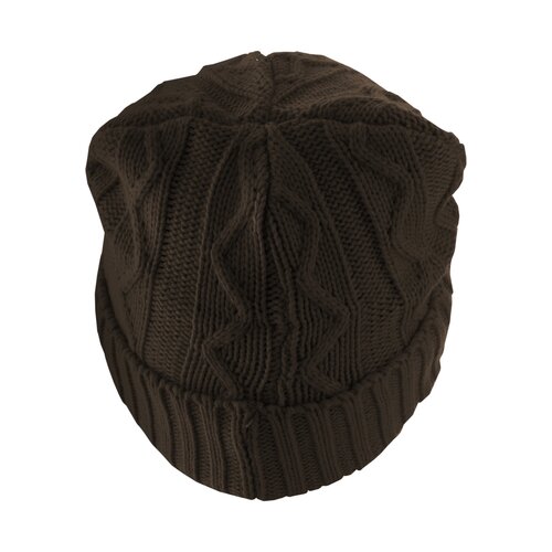 MSTRDS Beanie Cable Flap chocolate one size