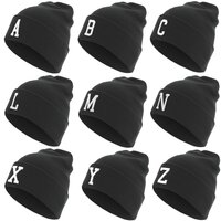 MSTRDS Letter Cuff Knit Beanie
