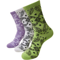 Bandana Pattern Socks 3-Pack