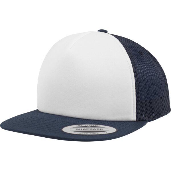 Flexfit Foam Trucker with White Front nvy/wht/nvy