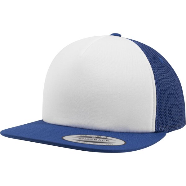 Flexfit Foam Trucker with White Front roy/wht/roy