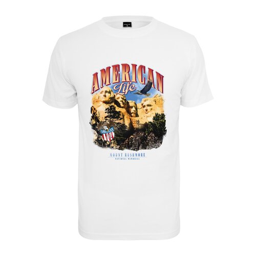 Mister Tee American Life Mount Roushmore Tee white XS