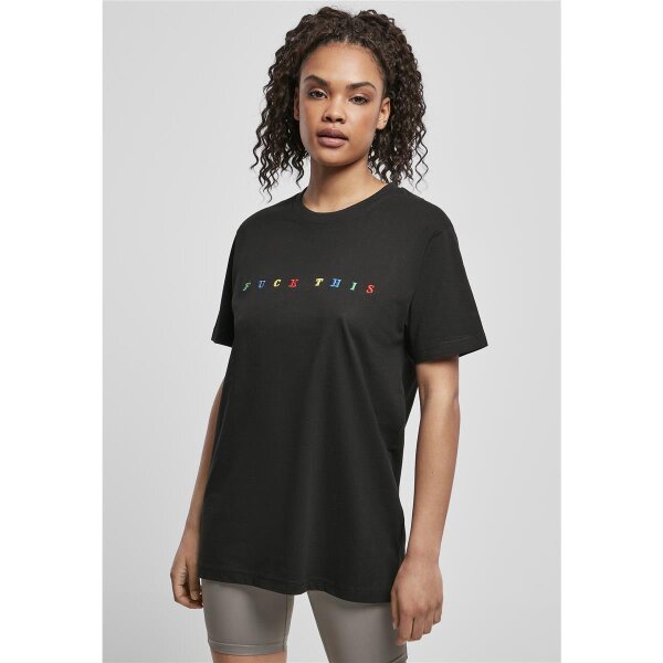 Mister Tee Ladies Fuck This Tee black S