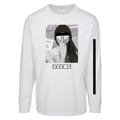 Mister Tee Fuck it Longsleeve white XXL