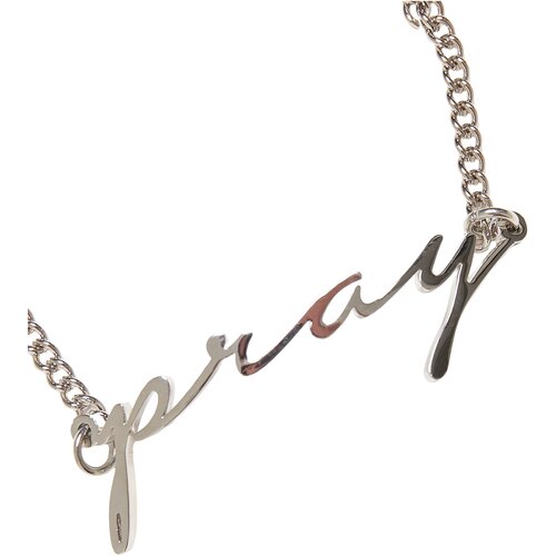 Mister Tee Pray Bracelet silver L/XL