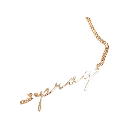 Mister Tee Pray Necklace gold one size