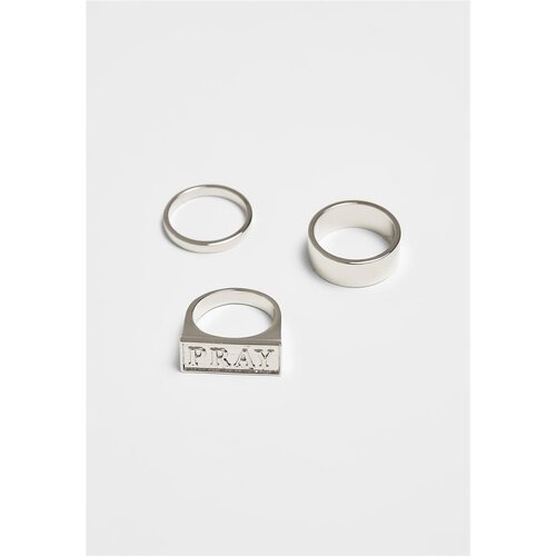 Mister Tee Pray Ring Set silver S/M