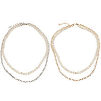 Urban Classics Pearl Layering Necklace