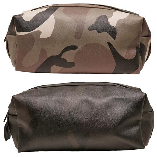 Urban Classics Synthetic Leather Camo Cosmetic Pouch