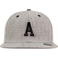 MSTRDS Letter Snapback Cap heather grey One Size A