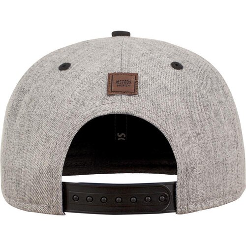 MSTRDS Letter Snapback Cap heather grey One Size C