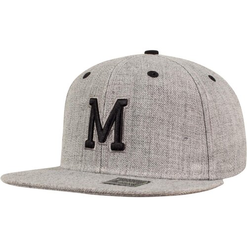 MSTRDS Letter Snapback Cap heather grey One Size M
