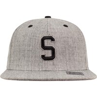 MSTRDS Letter Snapback Cap heather grey One Size S
