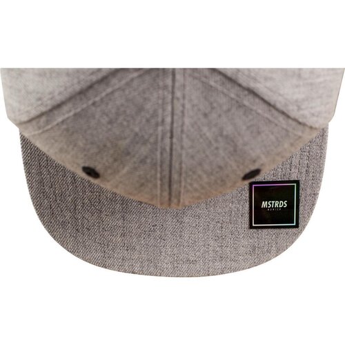 MSTRDS Letter Snapback Cap heather grey One Size T
