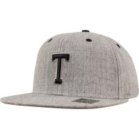 MSTRDS Letter Snapback Cap heather grey One Size T