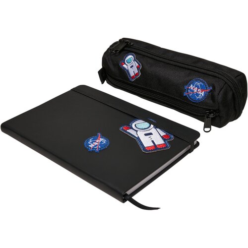 Mister Tee NASA Notebook & Pencilcase Set black one size