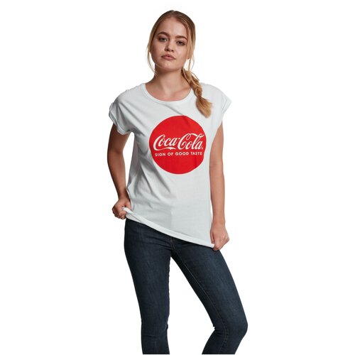 Merchcode Ladies Coca Cola Round Logo Tee