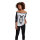 Merchcode Ladies Brandalised - Banksy´s Graffiti Ape Raglan Tee
