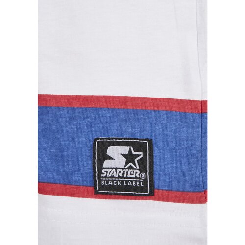 Starter Script Stripe Tee white/ultra marine/starter red S