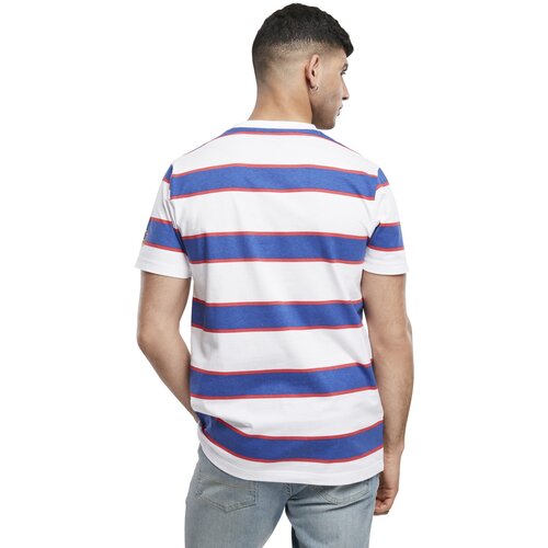 Starter Script Stripe Tee white/ultra marine/starter red S