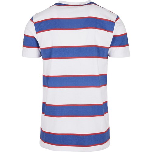 Starter Script Stripe Tee white/ultra marine/starter red S