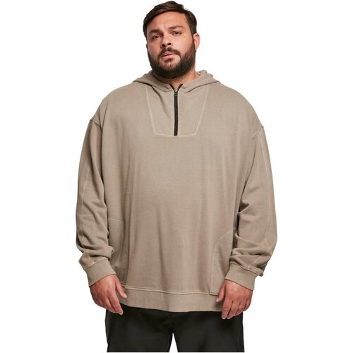 Urban Classics Overdyed Camp Hoody darkkhaki 4XL