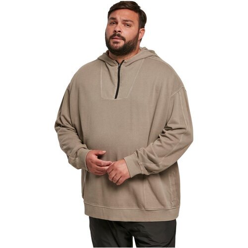 Urban Classics Overdyed Camp Hoody darkkhaki 4XL