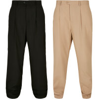 Urban Classics Straight Pleat-Front Trousers