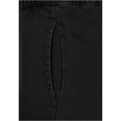 Urban Classics Ladies Knitted Denim High Waist Cargo Pants black S