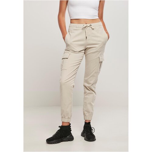 Urban Classics Ladies High Waist Cargo Comfort Jogging Pants softseagrass M