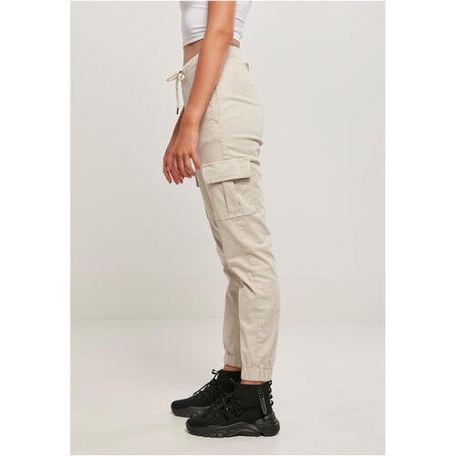 Urban Classics Ladies High Waist Cargo Comfort Jogging Pants softseagrass M