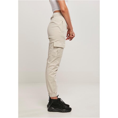 Urban Classics Ladies High Waist Cargo Comfort Jogging Pants softseagrass M