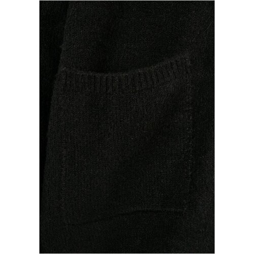 Urban Classics Ladies Chunky Fluffy Knit Cardigan black 3XL