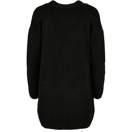 Urban Classics Ladies Chunky Fluffy Knit Cardigan black 3XL