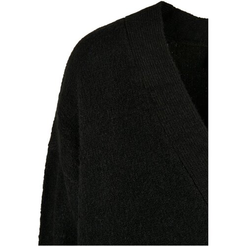 Urban Classics Ladies Chunky Fluffy Knit Cardigan black S