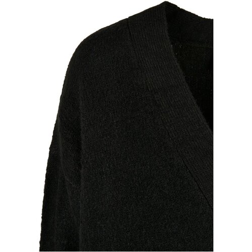 Urban Classics Ladies Chunky Fluffy Knit Cardigan black XS