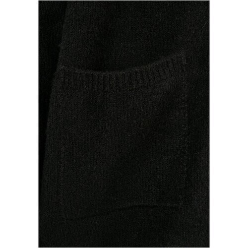 Urban Classics Ladies Chunky Fluffy Knit Cardigan black XS