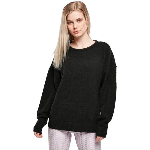 Urban Classics Ladies Chunky Fluffy Sweater black 3XL