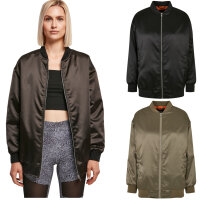 Urban Classics Ladies Oversized Satin Bomber Jacket
