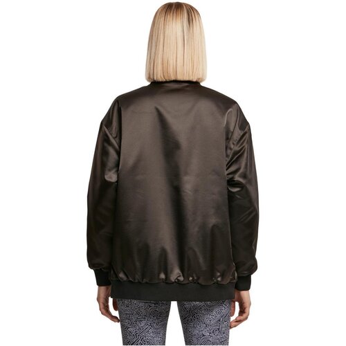 Urban Classics Ladies Oversized Satin Bomber Jacket black XXL