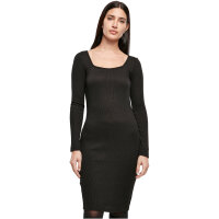 Urban Classics Ladies Rib Squared Neckline Dress