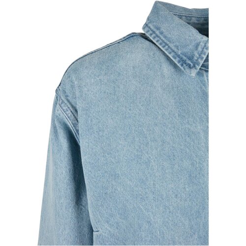 Urban Classics Ladies Oversized Denim Shirt Dress tintedlightbluewashed XS