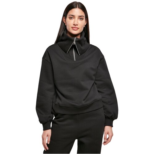 Urban Classics Ladies Oversized High Neck Troyer Crew black L