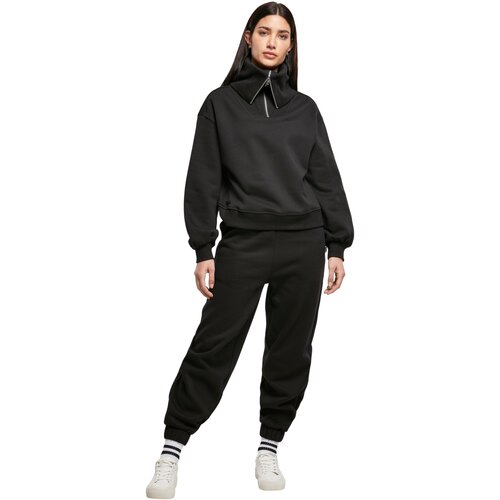 Urban Classics Ladies Oversized High Neck Troyer Crew black L