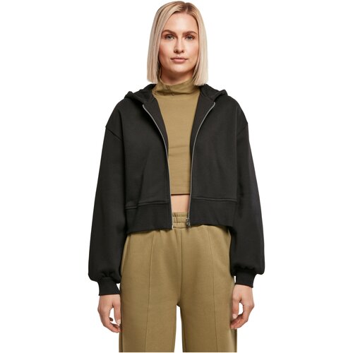 Urban Classics Ladies Short Oversized Zip Jacket black 3XL