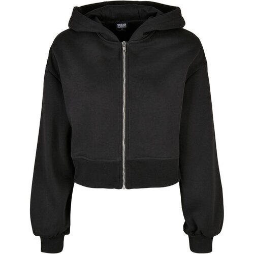 Urban Classics Ladies Short Oversized Zip Jacket black 3XL