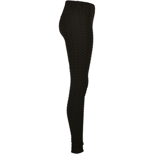 Urban Classics Ladies High Waist Honeycomb Leggings black 3XL