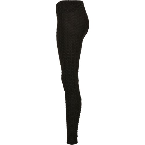 Urban Classics Ladies High Waist Honeycomb Leggings black 3XL